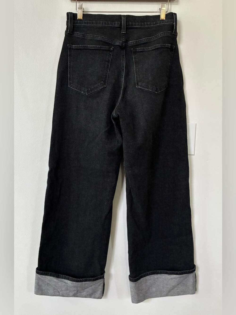 Joe’s Jeans TRIXIE HIGH RISE WIDE LEG CUFFED TROUSER in Mindset - Picture 8 of 12